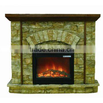 Polystone Mantel Electric fireplace