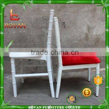 plastic tiffany wedding chair chiavari chair pad