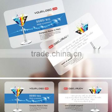 clear plastic business card