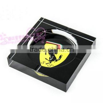 customized wholesale crystal ashtray with car mark HYA-123