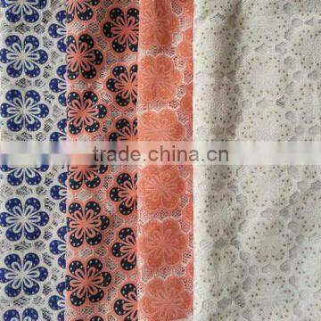 New Arrival YH003# Lace Fabric / High Quality Burning Flower Lace Fabric / New Design Garment cloth Lace Fabric