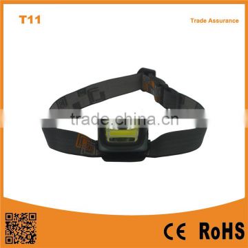 T11 COB LED Headlight Portable Outdoor Emergency Camping COB LED 3XAAA Powerful Headlamp