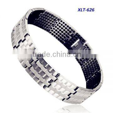 Hot Sale Men's 4 in 1 Bio Energy Elements Magnetic Bracelet, Titanium Health Care Bracelet