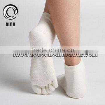 Sexy Hot Teen Girl Custom Made Socks White Anti Slip Yoga Pilates Toe Socks