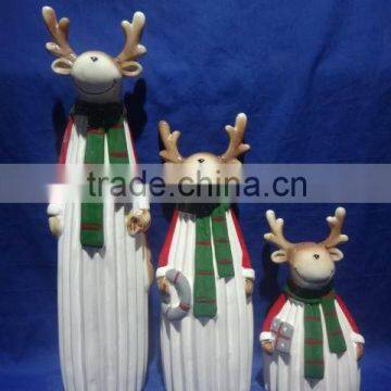 wholesale christmas ceramic deer item for decorations