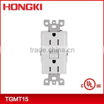 UL CUL 120V Nema 5-15a GFCI wall outlet Socket, with tamper resistant