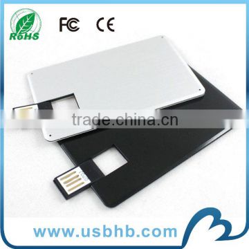 2014 lowest price promotional plastic credit card usb flash drive 4/8GB