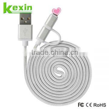 High Quality Aluminum Braided Micro USB Charger MFI Cable Portable USB Charger                        
                                                Quality Choice