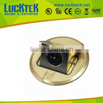 Multifunctional Floor Socket,brass Pop-up Floor Outlet Box Australian Socket