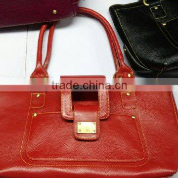 Green Coloured Leather Ladies Hand Bags photo-2