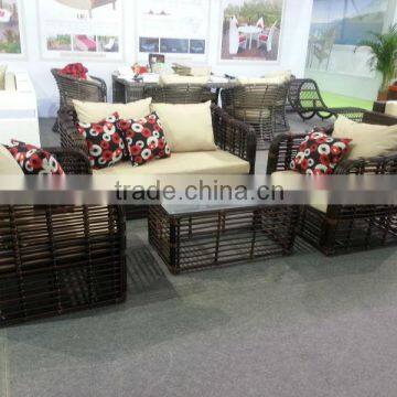 Outdoor round wicker furniture sofa sets