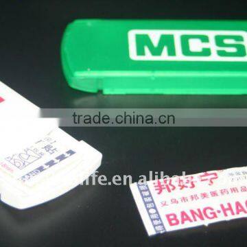 Plastic adhesive bandage case