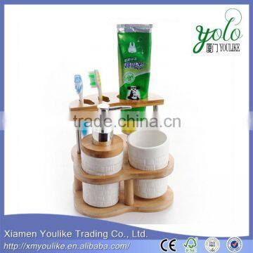 New 2015 product idea cheap bamboo bathroom accessory set from alibaba china