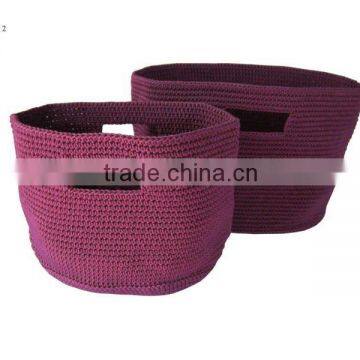 purple PP crochet with insert handle