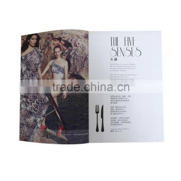 Multi-language staple magazine printing service