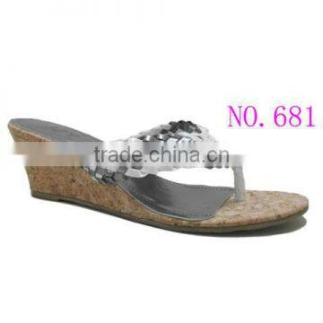 fashionable weave lady slipper hot selling and wholesale price slipper