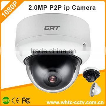 p2p 2.0MP Full hd dome ip camera with super low illumination fast delivery