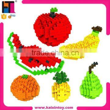 10192290 creative fruit series DIY loz micro building blocks diamond bricks toy