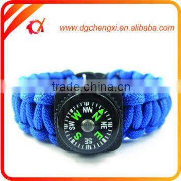 wholesale new style hot selling custom handmade braided compass 550 paracord bracelet