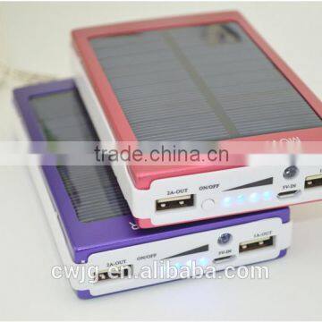 Solar Charger Portable Shockproof Solar Power Bank/ Backup Battery Charger, Solar Powered Phone Charger for iPhone