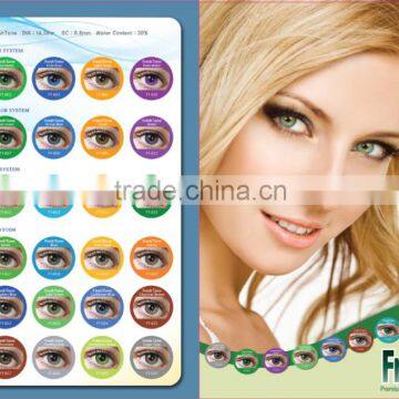 HOT Cheap Beauty Look Soft Cosmetic Aqua Freshtone Colored Contact Lenses Wholesale Free Color Contacts