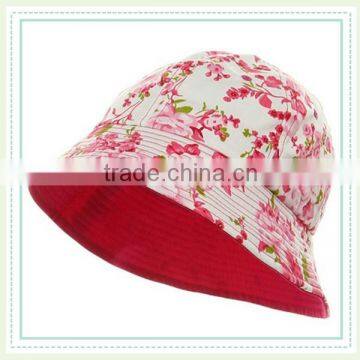 100% Cotton Blank Custom Floral Printed Bucket Hats photo-6