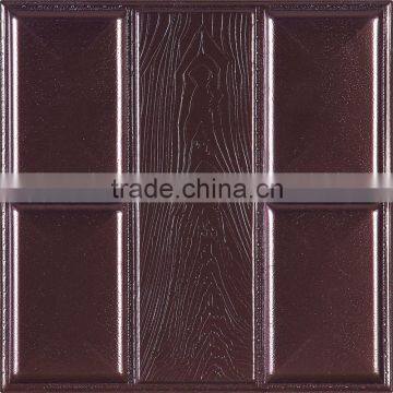 PU leather high quality rose pianting carving panel