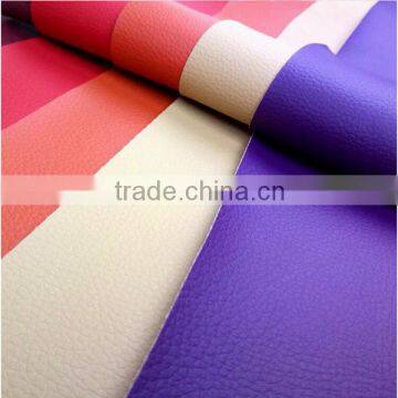 Embossed PVC leather fabric for sofa and chair, furniture usage with cheaper price