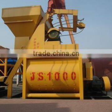 Factory direct sale JS 1000 double horizontal shaft concrete mixer by zhengzhou Zhirui