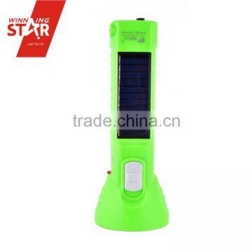 Foldable SMD2835 Solar 8+1W LED Rechargeable Torch in Green