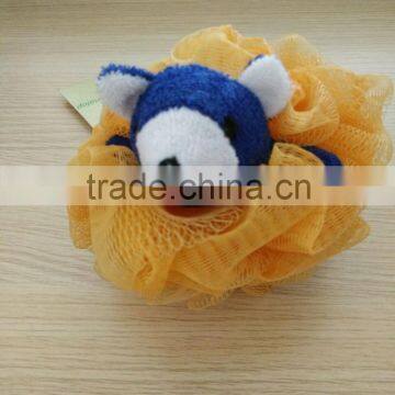 Hot sale in alibaba mesh animal bath ball bath sponge