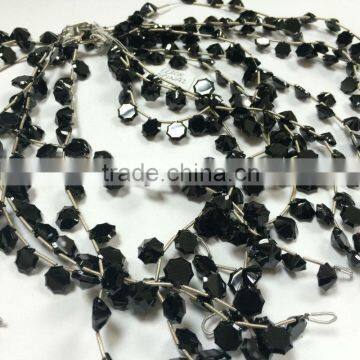 #260AZ Natural Gemstone Faceted Beads Loose Black Spinel