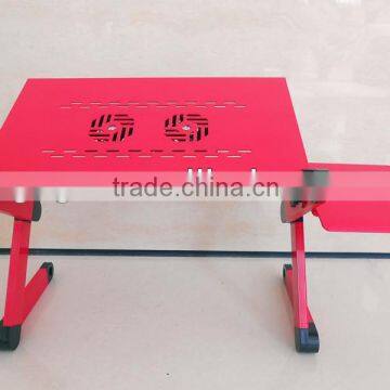 GX-07 Adjustable Aluminum Stackable Portable Laptop Table/desk With USB Fan photo-4