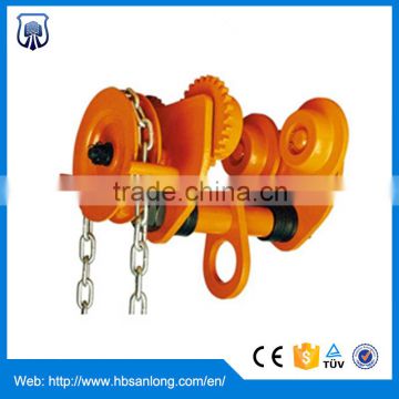 1 ton chain block hand geared trolley