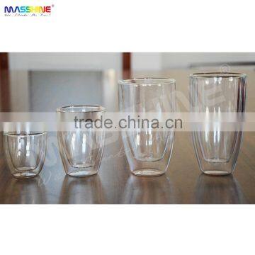 Manufacturer Mouthblown Borosilicate Espresso Double wall Drinking Glass