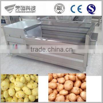 Industry1000kg/h output stainless steel brush roller turnip washing peeling machine