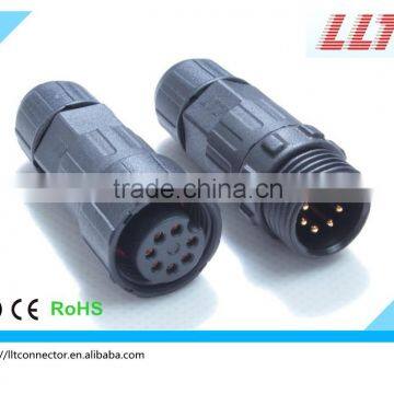 high quality watertight male female connector with 7 pins