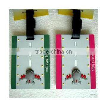 personalized airport plastic luggage tag for promotion