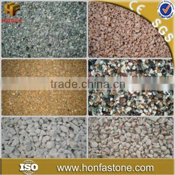 blue colored aggregate gravel for landscape