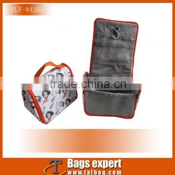 New promotional bathroom waterproof hanging toiletry bag,made in ripstop.