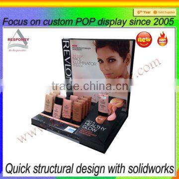 retail supermarket pharmacy store PMMA cosmetic display rack