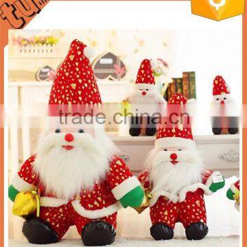 2015 hot sale cheap good quality santa claus plush toys / christmas toy for sale for promotion gift