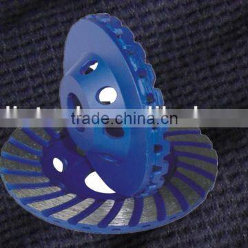 4" Round Turbo Cup Wheel with cooling holes