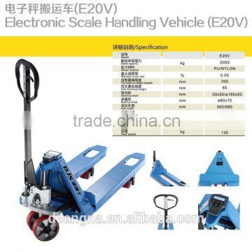 High Quality 2 Ton Industrial Electronic Scale Handling Vehicle(E20V) Pallet Truck photo-2