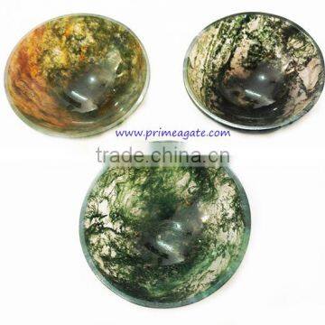 Moss Agate Bowls | Wholesale Meditation Crystals Bowls