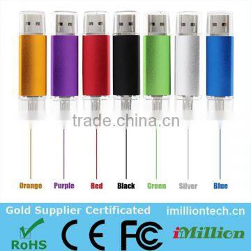 Colorful OTG smart phone USB memory sticks 2GB with free logo