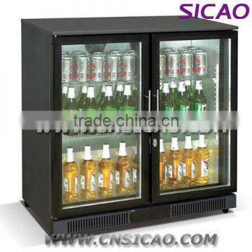 Fan Colling System Beer Freezer 220v/110v Fridge for Sale Dual Door Beer Fridges photo-2