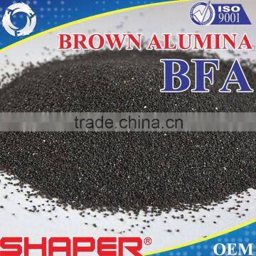 Brown fused alumina for making sanding cloth jumbo roll