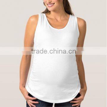 Custom Relaxed And Casual Maternity Tank Women Clothing Pregnant Plain 100% Combed Cotton Tank Top