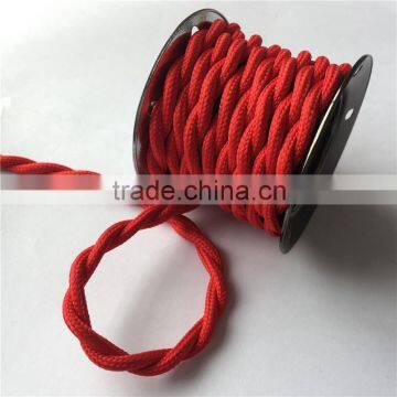 RED Electrical Wire Braided Cable 2/3 Core Edison DIY Pendant Cord photo-2